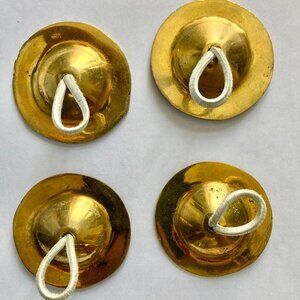 Authentic Egyptian Finger Cymbals (4 pieces) - ONE SET LEFT!